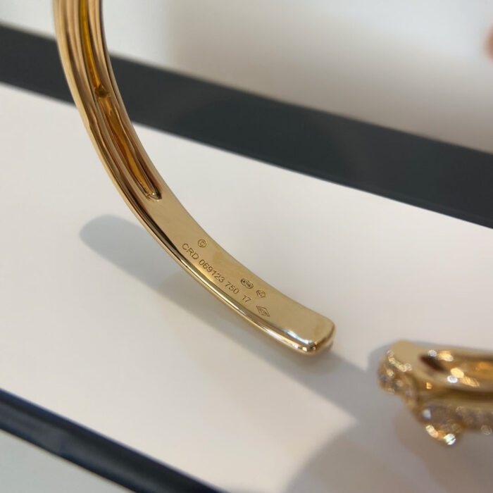 【Valleron Jewelry】PANTHERE GOLD DIAMOND OPEN BRACELET - Image 9