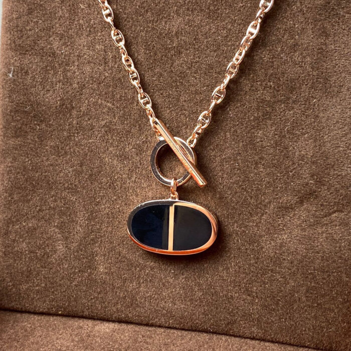 【Valleron Jewelry】CHAINE VERSO BLACK CERAMIC NECKLACE - Image 1