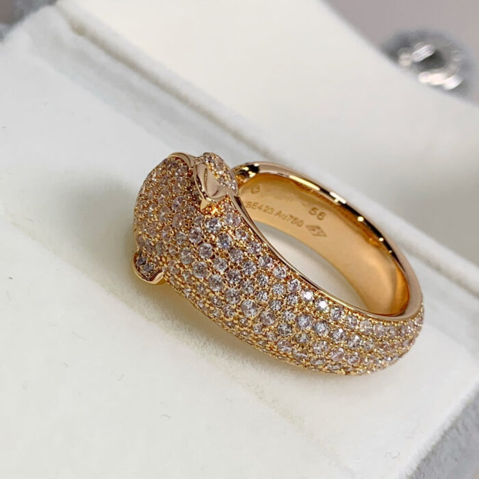 【Valeron Jewelry】PANTHERE PINK GOLD DIAMOND RING - Image 7