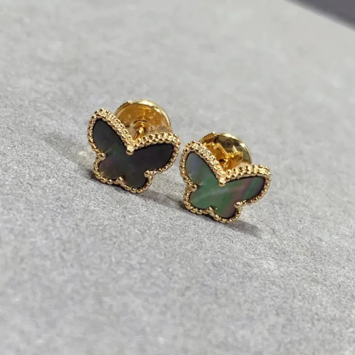 【Valeron Jewelry】BUTTERFLY DARK MOP  EARRINGS - Image 1