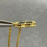 【Valerone Jewelry】CLOVER 15MM BLACK ONYX SINGLE FLOWER NECKLACE - Image 10