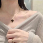 【Valerone Jewelry】CLOVER 15MM BLACK ONYX SINGLE FLOWER NECKLACE - Image 11