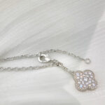 【Valleron Jewelry】CLOVER 5 MOTIFS SILVER DIAMONDS NECKLACE - Image 6