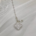 【Valleron Jewelry】CLOVER 5 MOTIFS SILVER DIAMONDS NECKLACE - Image 7