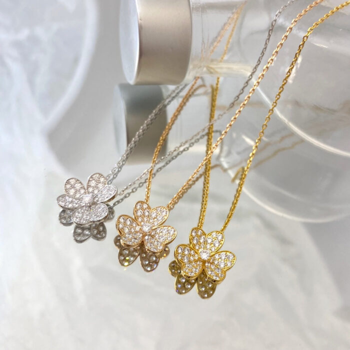 【Valleron Jewelry】FLOWER DIAMOND NECKLACE - Image 1