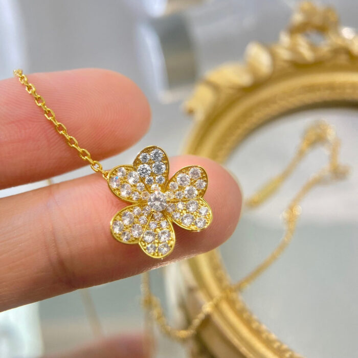 【Valleron Jewelry】FLOWER DIAMOND NECKLACE - Image 6
