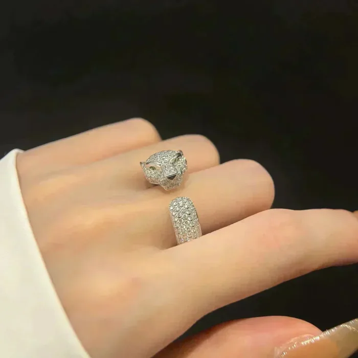 【Valerone Jewelry】PANTHERE 5.5MM ALL DIAMOND RING - Image 4