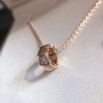 【Valleron Jewelry】SERPENTI PEDANT DIAMOND PINK GOLD NECKLACE - Image 3