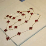 【Valeron Jewelry】CLOVER 20 MOTIFS CARNELIAN NECKLACE - Image 4