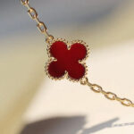 【Valeron Jewelry】CLOVER 20 MOTIFS CARNELIAN NECKLACE - Image 5