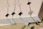 【Valleron Jewelry】CLOVER 20 MOTIFS ONYX DIAMOND SILVER - Image 3