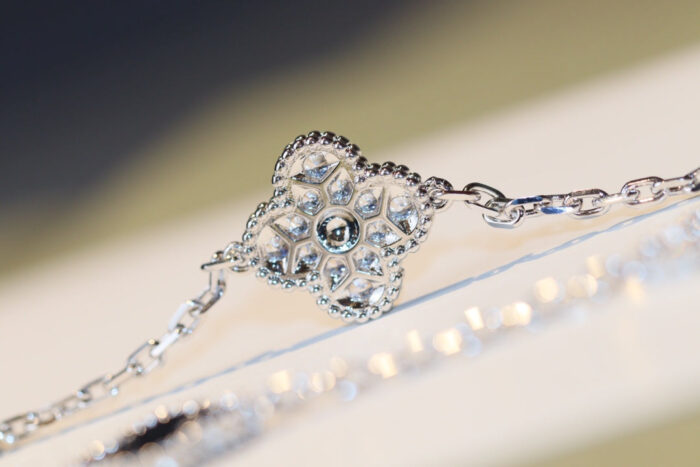 【Valleron Jewelry】CLOVER 20 MOTIFS ONYX DIAMOND SILVER - Image 4