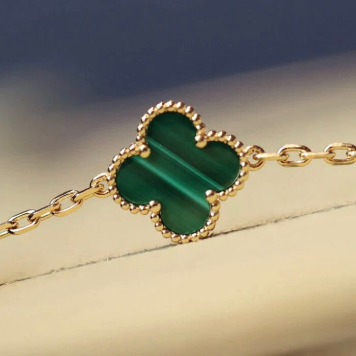 【Valeron Jewelry】CLOVER 20 MOTIFS MALACHITE GOLD - Image 3