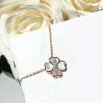 【Valleron Jewelry】CLOVER MOP DIAMOND ROSE GOLD NECKLACE - Image 5