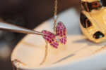 【Valleron Jewelry】BUTTERFLY RED DIAMOND ROSE GOLD NECKLACE - Image 3
