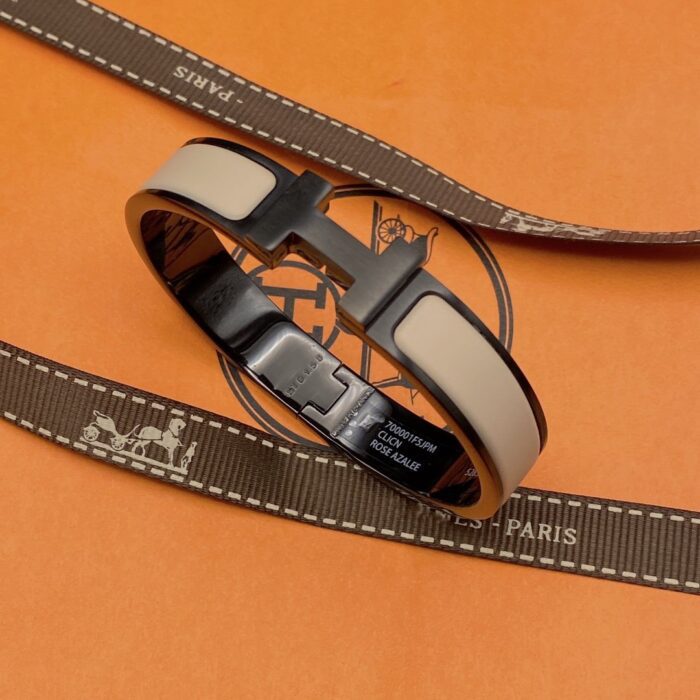 【Valeron Jewelry】H BRACELET 12MM BLACK BEIGE CERAMIC - Image 6