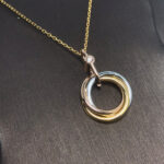 【Valleron Jewelry】TRINITY SILVER GOLD PINK GOLD NECKLACE