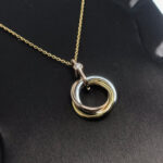 【Valleron Jewelry】TRINITY SILVER GOLD PINK GOLD NECKLACE - Image 4