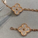 【Valleron Jewelry】CLOVER 5 MOTIFS  FULL DIAMOND BRACELET - Image 5