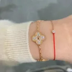 【Valleron Jewelry】CLOVER 5 MOTIFS  FULL DIAMOND BRACELET - Image 6