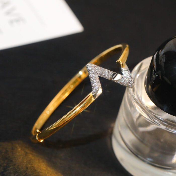 【Valleron Jewelry】VOLTE UPSITE DOWN GOLD DIAMOND BRACELET - Image 4