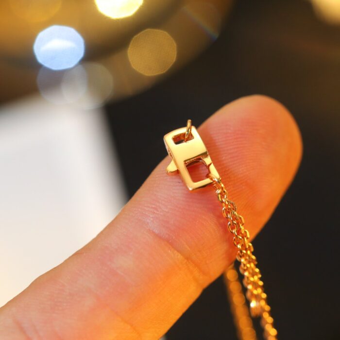 【Valleron Jewelry】STAR AND SUN DIAMOND PINK GOLD NECKLACE - Image 7