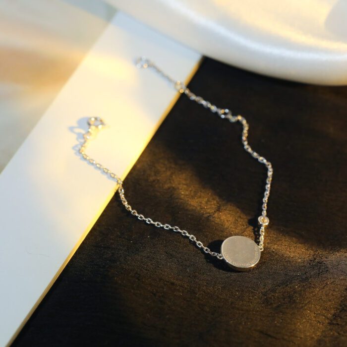 【Valeron Jewelry】SUN MOTIF PINK MOP SILVER BRACELET - Image 8