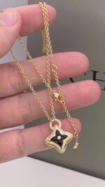 【Valleron Jewelry】STAR PEDANT PINK GOLD DIAMOND NECKLACE - Image 3