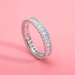 【Valeron Jewelry】PERLEE DIAMOND SILVER RING - Image 2
