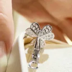 【Valeron Jewelry】CLOVER COMOS DIAMOND EARRINGS SILVER - Image 6