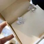 【Valeron Jewelry】CLOVER COMOS DIAMOND EARRINGS SILVER - Image 8