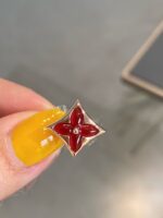 【Valeron Jewelry】STAR AND SUN PINK GOLD CARNELIAN STUD EARRINGS - Image 4