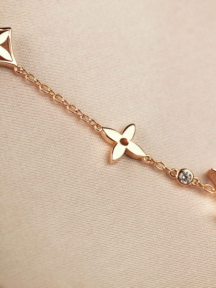 【Valeron Jewelry】STAR AND SUN 7 MOTIFS GOLD BRACELET - Image 4