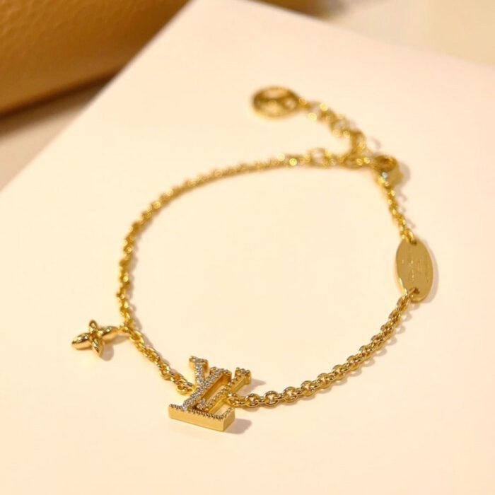 【Valleron Jewelry】LOGO STAR MOTIF GOLD BRACELET - Image 1
