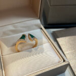 【Valeron Jewelry】DREAM MALACHITE DIAMOND OPEN RING - Image 4