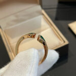 【Valeron Jewelry】DREAM MALACHITE DIAMOND OPEN RING - Image 5