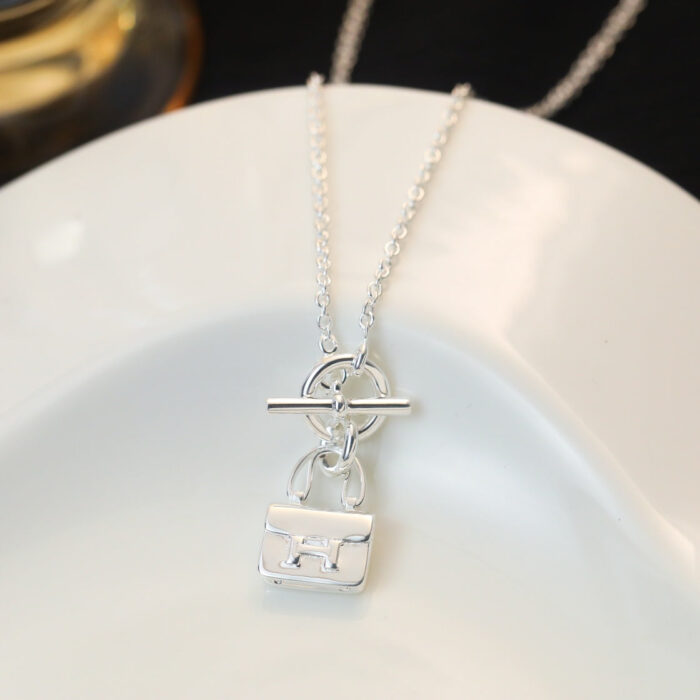 【Valleron Jewelry】POP H PEDANT SILVER NECKLACE - Image 6