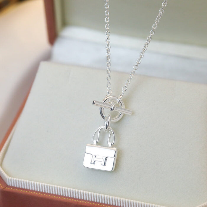 【Valleron Jewelry】POP H PEDANT SILVER NECKLACE - Image 3