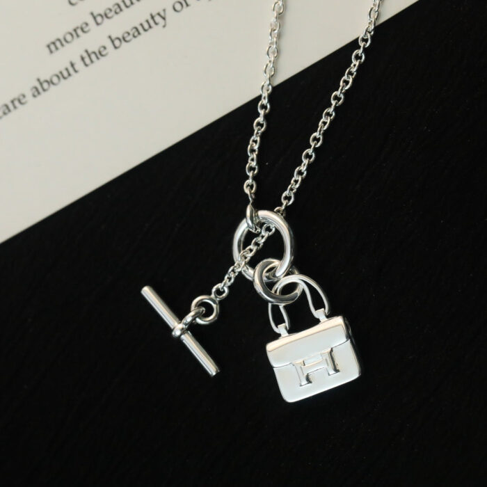 【Valleron Jewelry】POP H PEDANT SILVER NECKLACE - Image 8