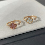 【Valerone Jewelry】SUN 1 DIAMOND PINK MOP RING - Image 8