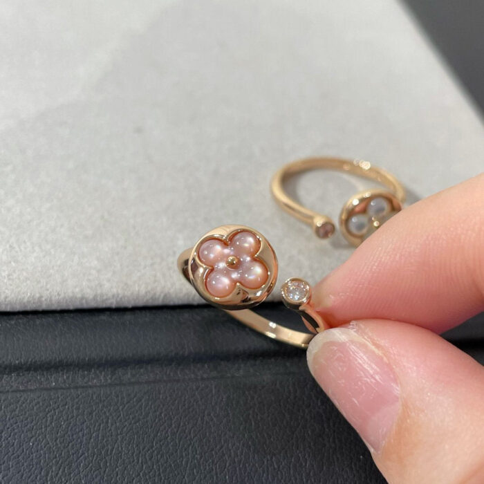 【Valerone Jewelry】SUN 1 DIAMOND PINK MOP RING - Image 9