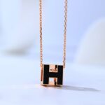 【Valleron Jewelry】H CAGE PINK GOLD NECKLACE
