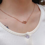 【Valleron Jewelry】FORCE 10 PINK GOLD DIAMOND NECKLACE - Image 4