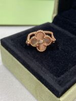 【Valeron Jewelry】CLOVER RIVERSIBLE ROSE GOLD RING - Image 3