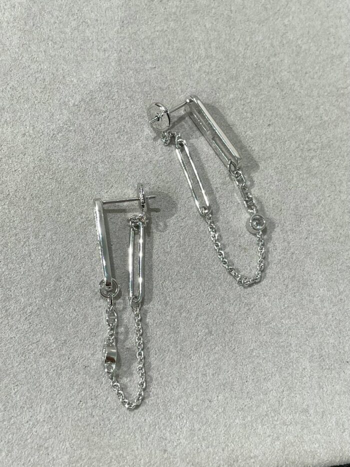 【Valeron Jewelry】CHAINE CHAOS DIAMOND DROP EARRINGS - Image 3