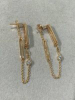 【Valeron Jewelry】CHAINE CHAOS DIAMOND DROP EARRINGS - Image 4