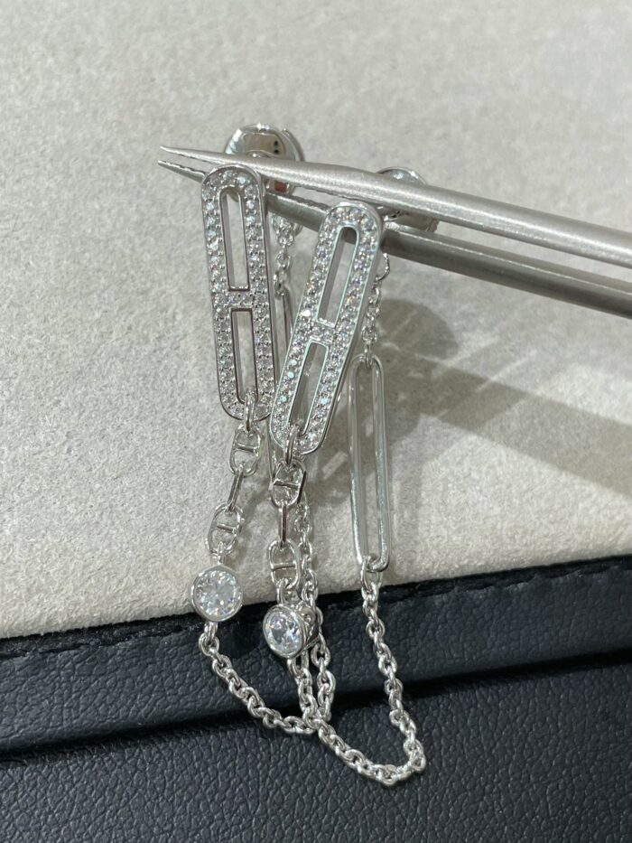【Valeron Jewelry】CHAINE CHAOS DIAMOND DROP EARRINGS - Image 7