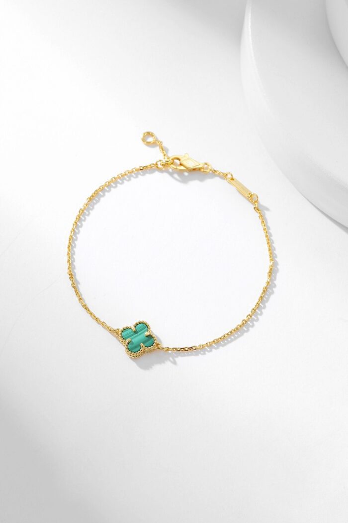 【Valleron Jewelry】CLOVER BRACELET MALACHITE 1 MOTIF - Image 3