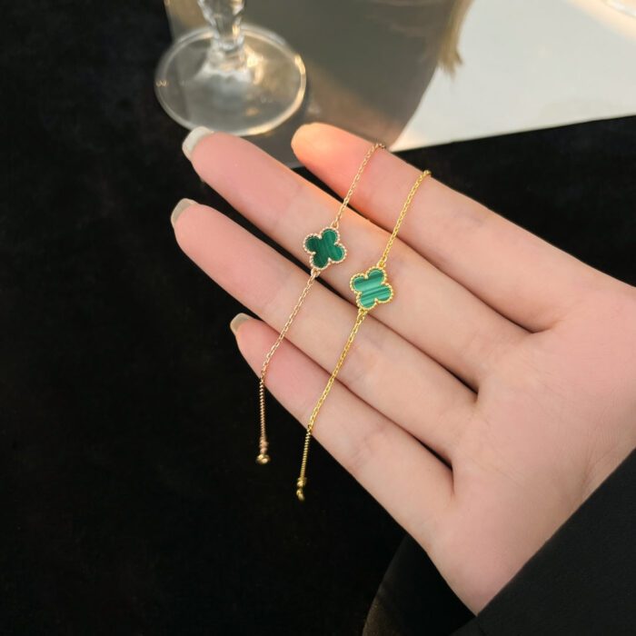 【Valleron Jewelry】CLOVER BRACELET MALACHITE 1 MOTIF - Image 9