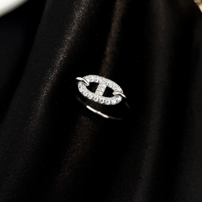 【Valerone Jewelry】RONDE SMALL SILVER DIAMOND RING - Image 3